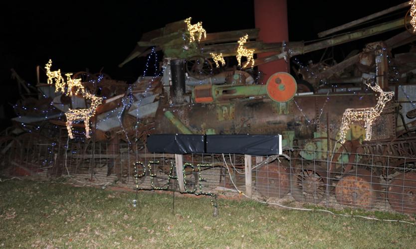 The Iron Memories display has been transformed into a reindeer habitat for the Holiday Tour of Lights at Heritage Park..JPG