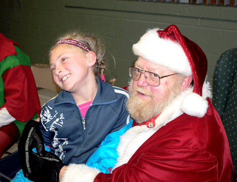 Britt holds Supper with Santa