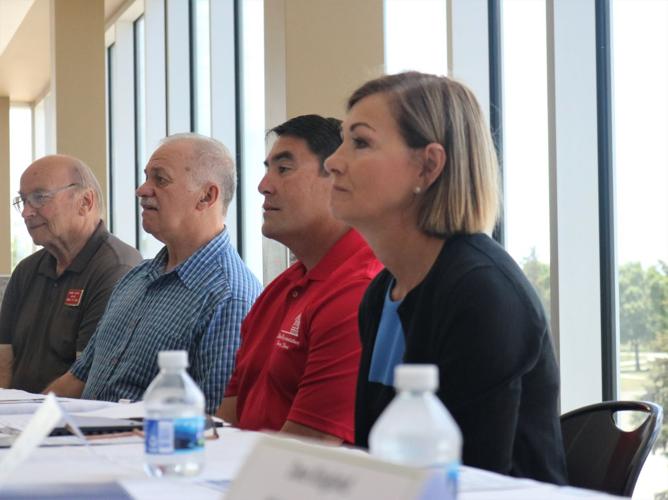 Barney Ruiter, Terry Baxter D. 8 Rep. Garner, Henry Stone D. 7 Rep. FC, Kim Reynolds.JPG