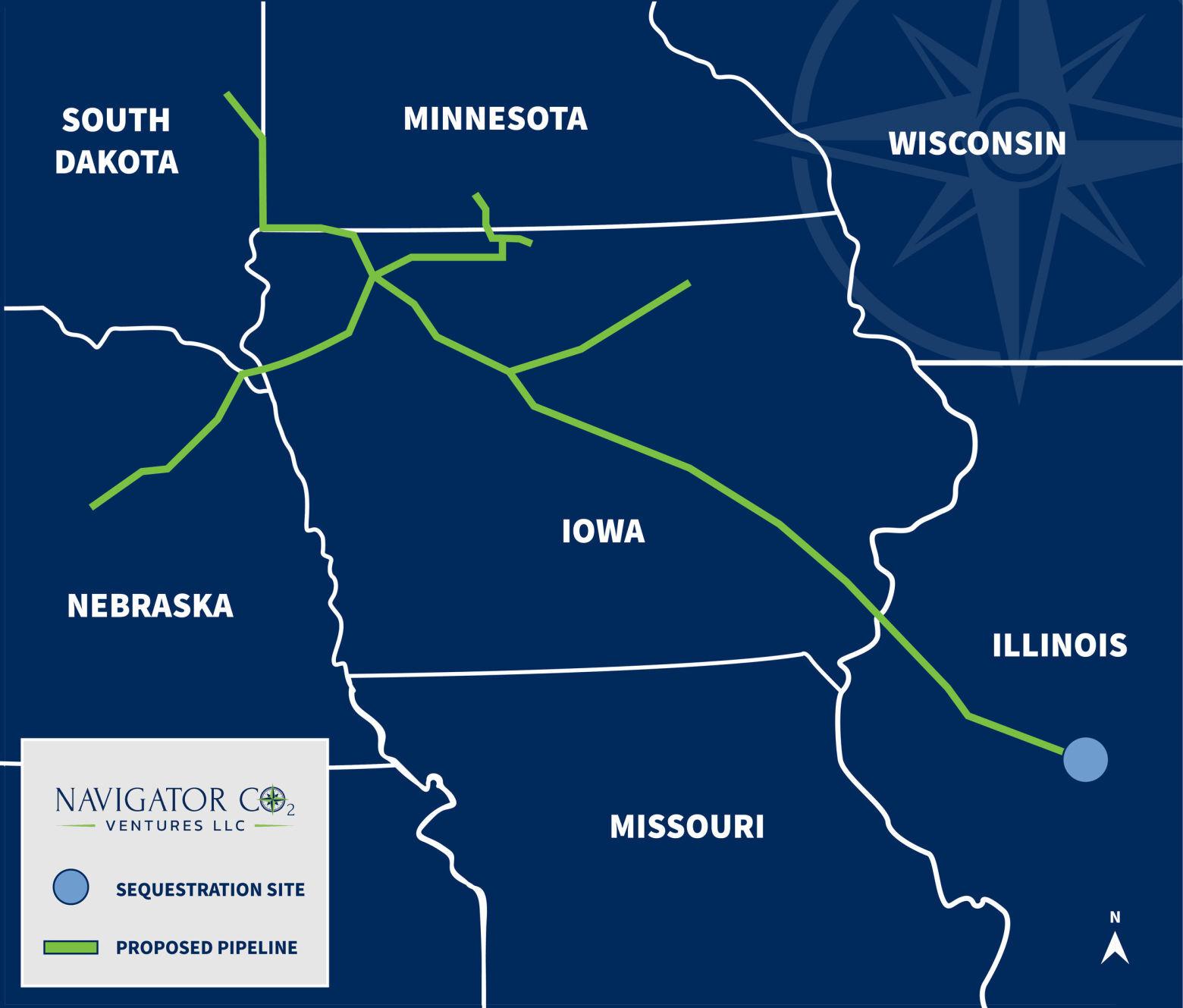 So what's up with this carbon capture pipeline in North Iowa? Local