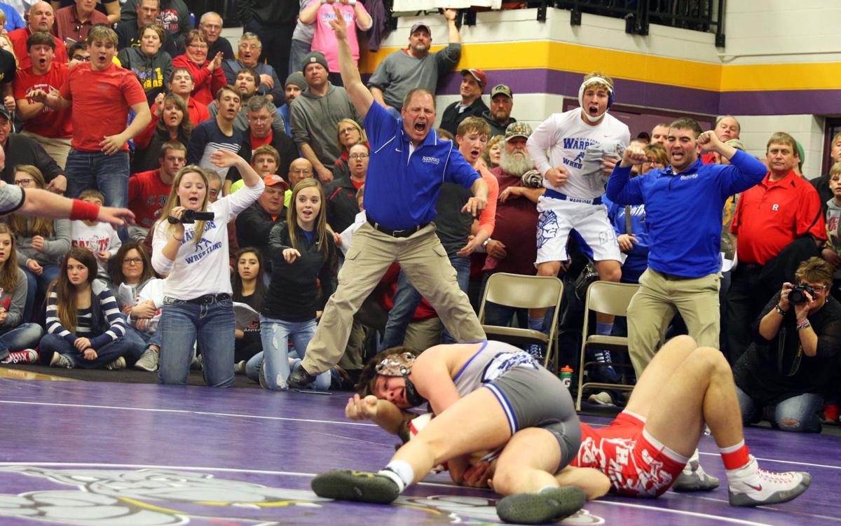 Photos Class 1A district wrestling at Lake Mills North Iowa High