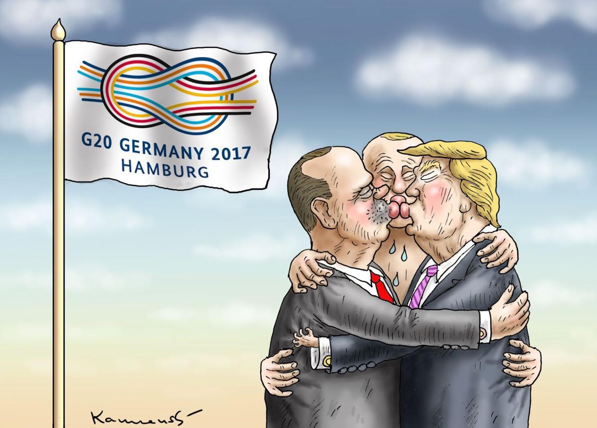Political Cartoons Lipstick Liberty G20 Davis Twitter Columnists
