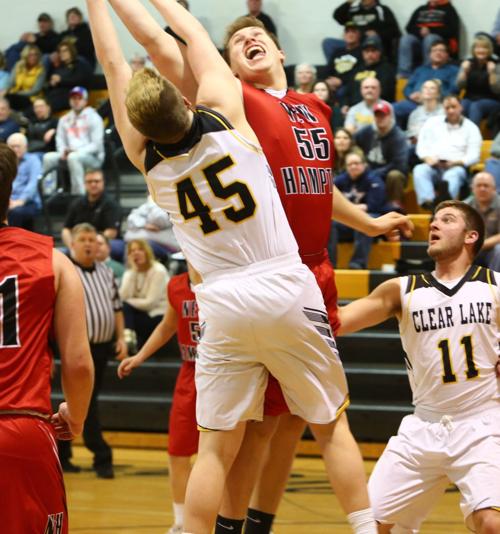 Clear Lake Vs New Hampton Boys Basketball Jan 8