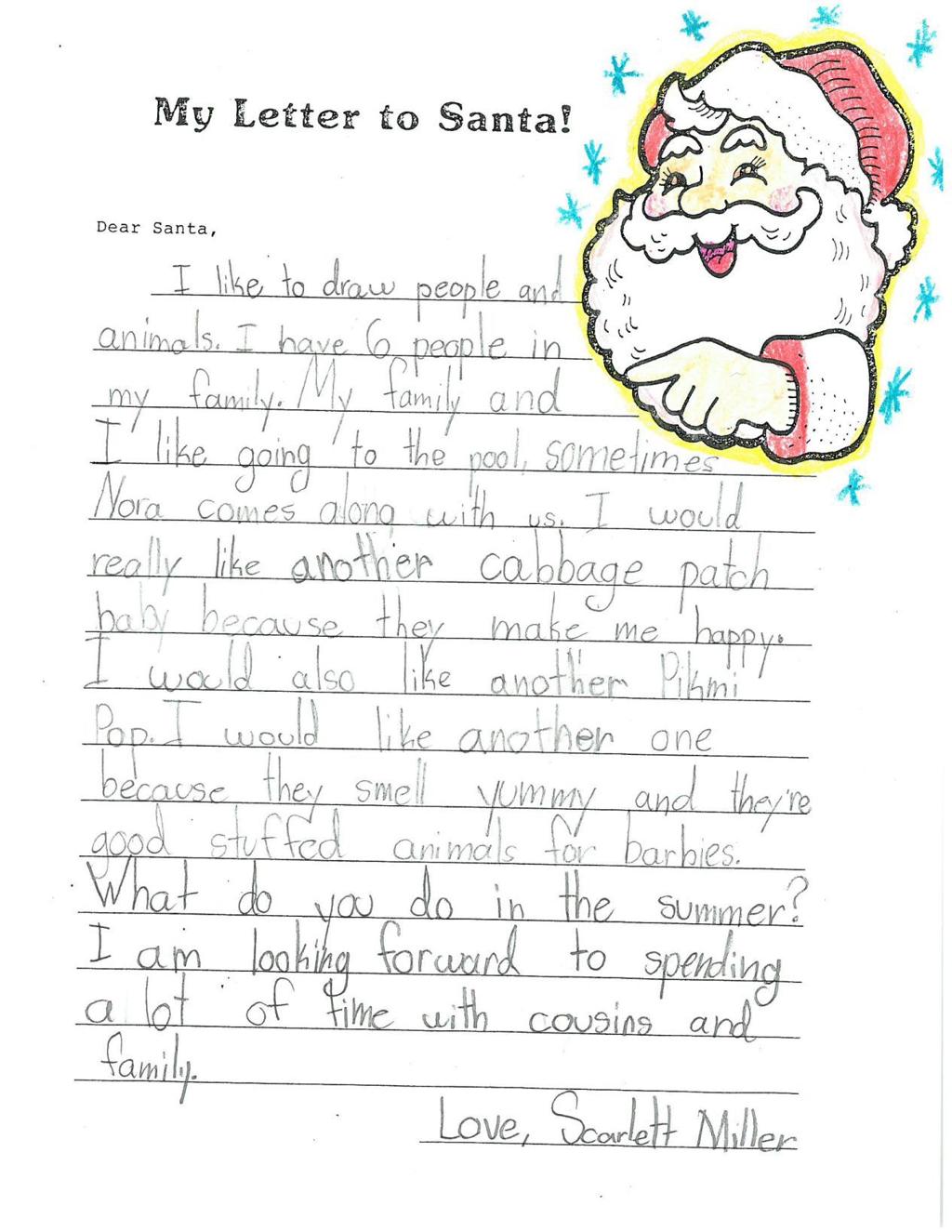 Letters To Santa News Globegazette Com - when your 6 year old cousin is trying to make the roblox