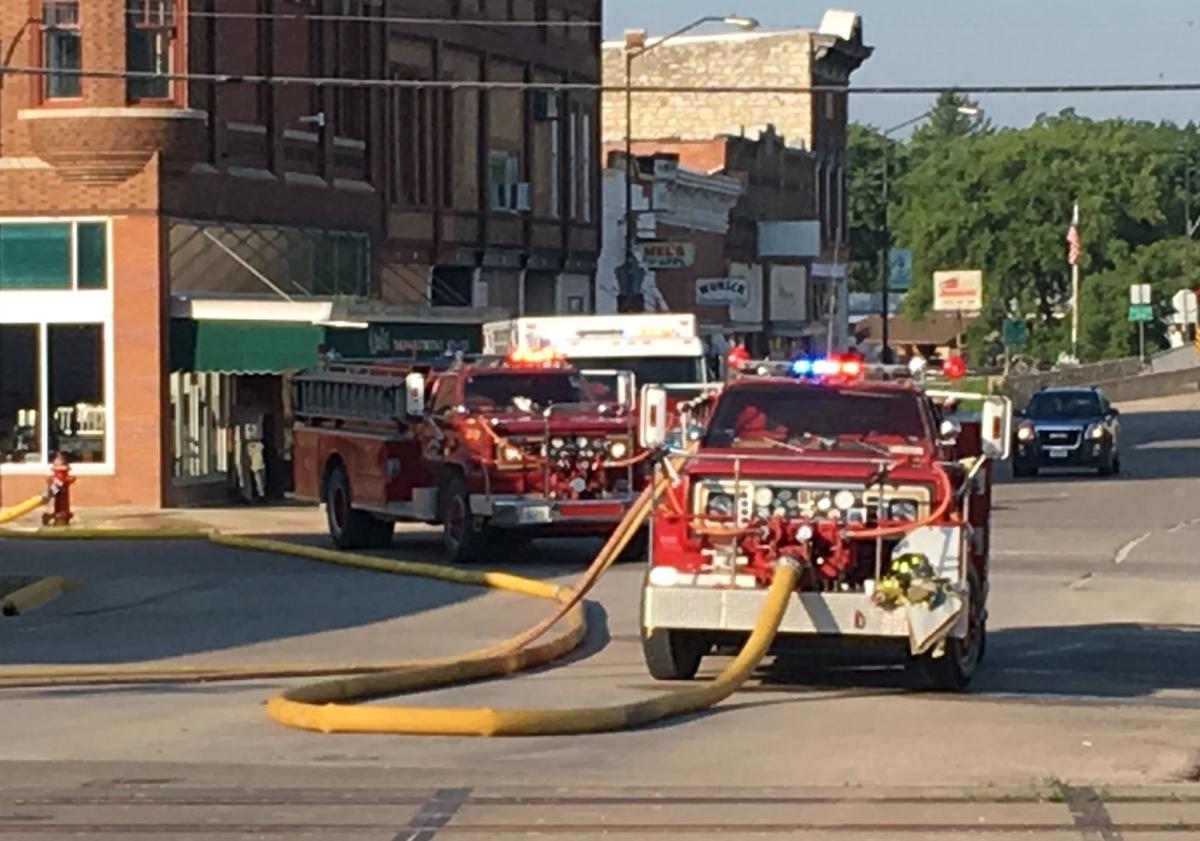 Fire destroys lumber company structure in Greene Mason City & North