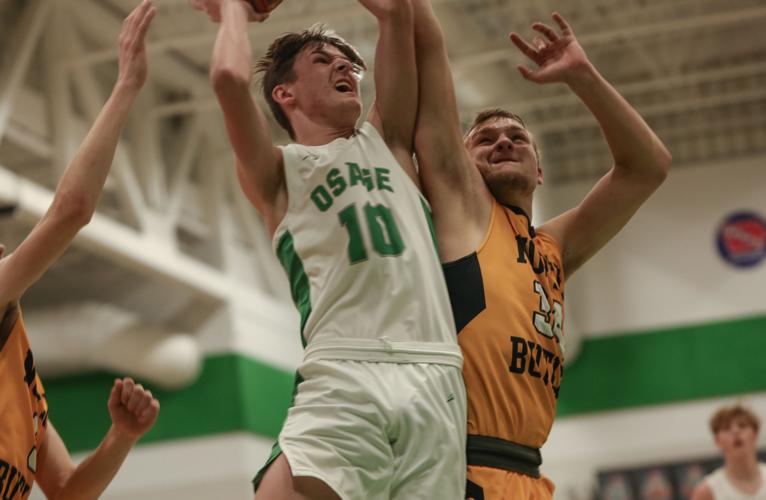 Osage boys basketball vs North Butler - Knudsen