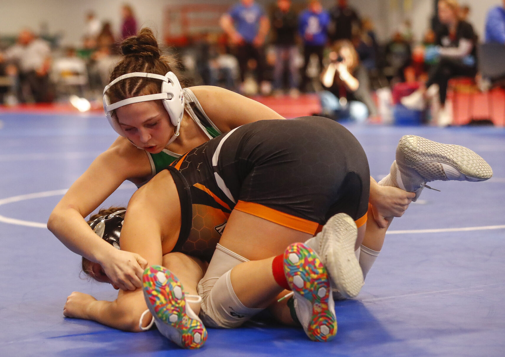 High School Wrestling Charles Citys Oleson makes her mark with Super Regional title