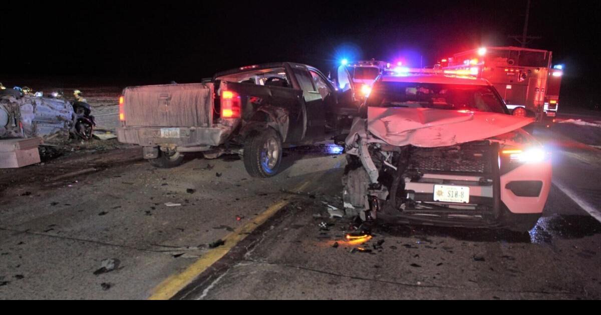 Crash with Iowa sheriff car proves fatal in crash near Hazleton