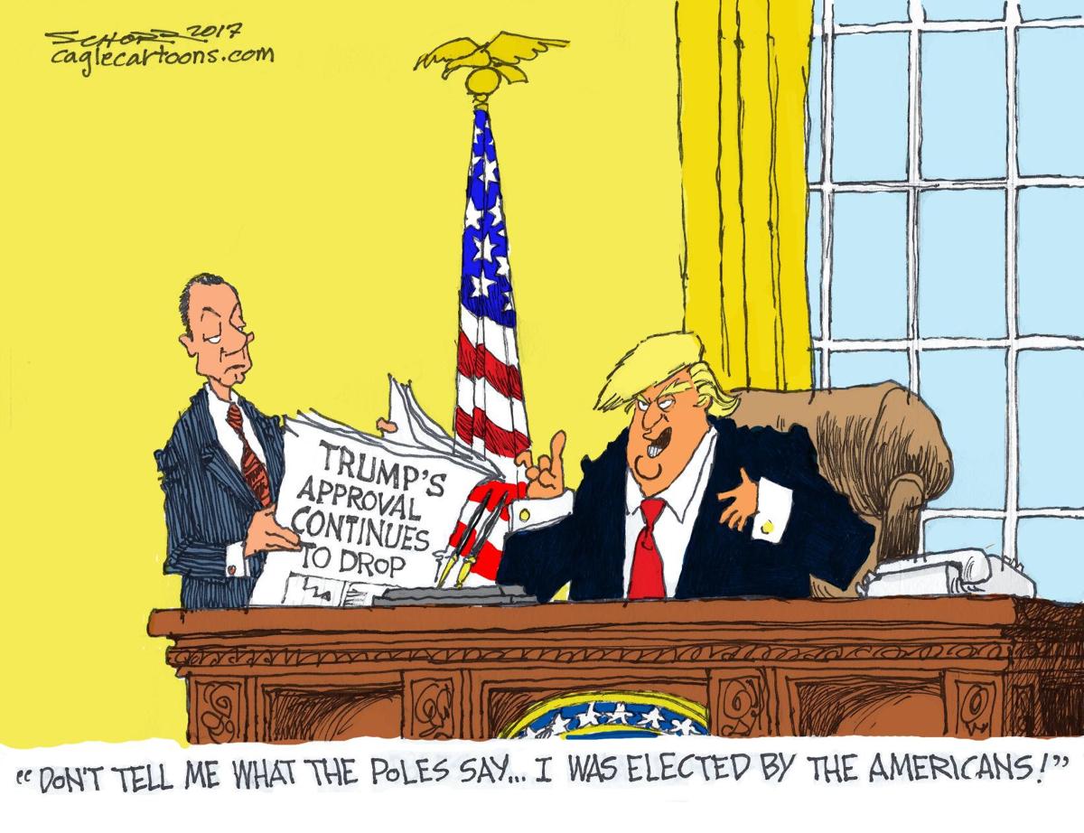 Political cartoons Flynn, Trump, men, Chaffetz, Putin Column