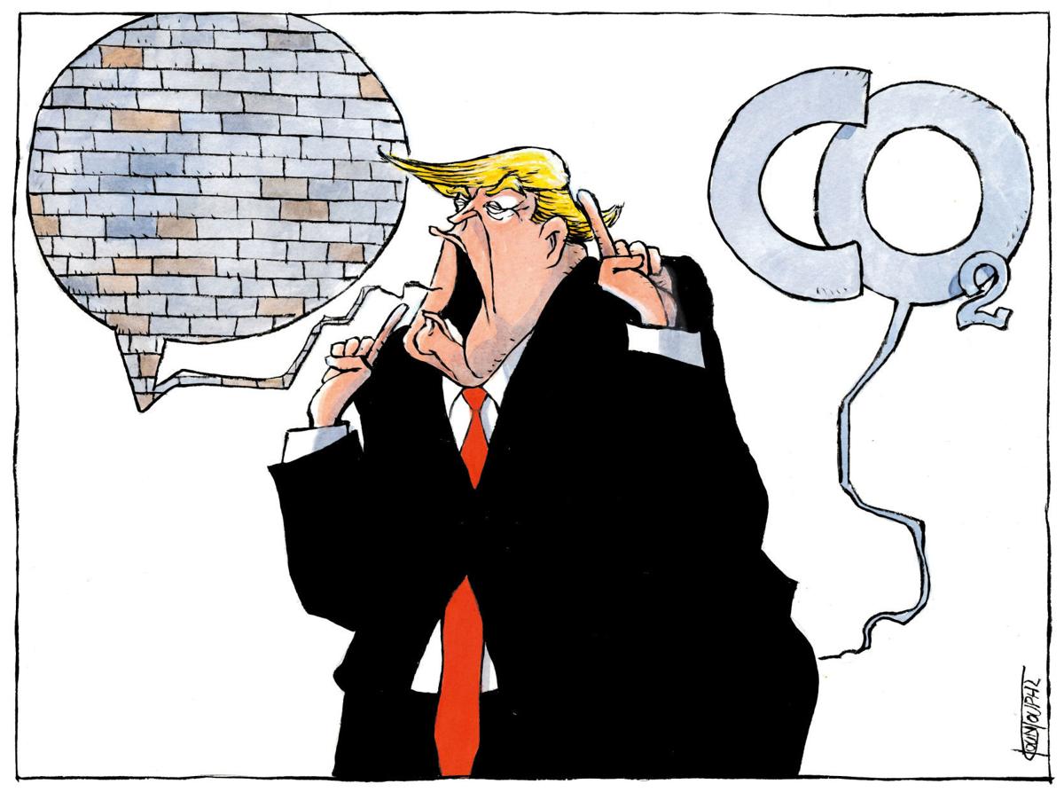 Trump wall and climate by Michael Kountouris, Greece