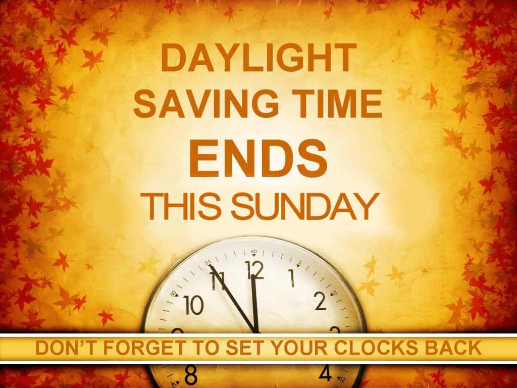 Daylight Savings Time Ends On Sunday Mitchell County News