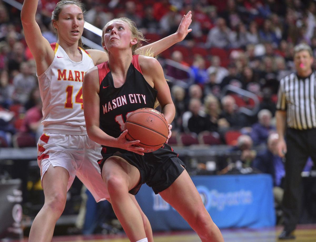 High School Girls Basketball Mason City S Meyer Deets And