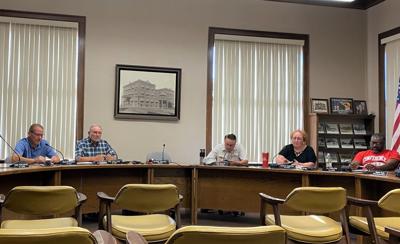 Forest City Council members Brad Buffington, Ron Holland, Dan Davis, Marcia Tweeten, and A.J. Welch at the July 18 meeting..jpg
