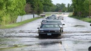 Highway 65 North Of 17th Street Northeast In Mason City Was Closed After These Cars Passed Through The Water Covered Highway Latest News Globegazette Com