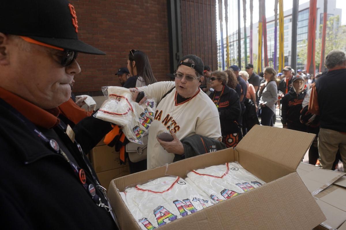 AP PHOTOS: MLB teams celebrate LGBTQ+ community with ballpark