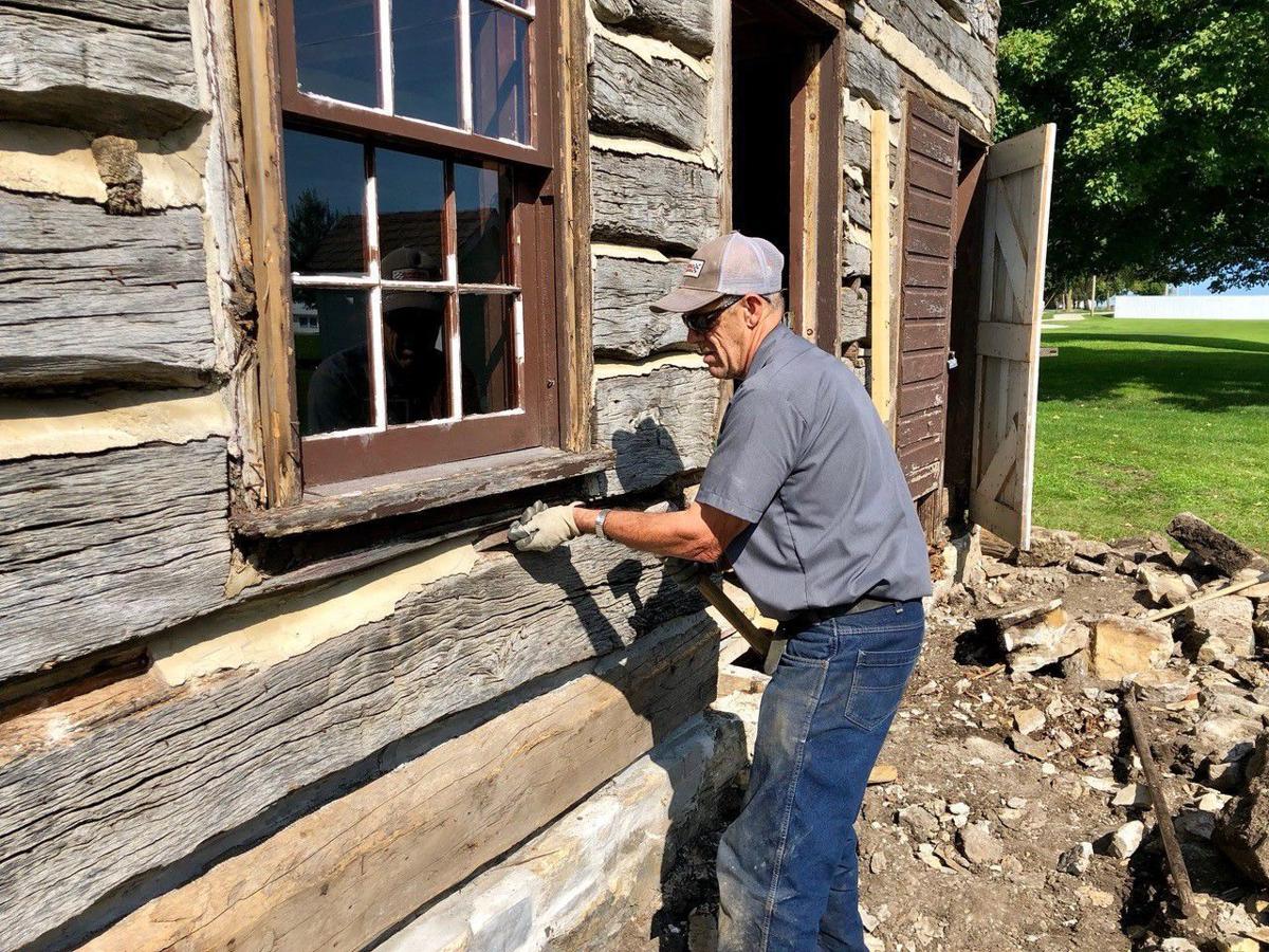 Historic Log Home Being Restored In Osage With Photos Mason