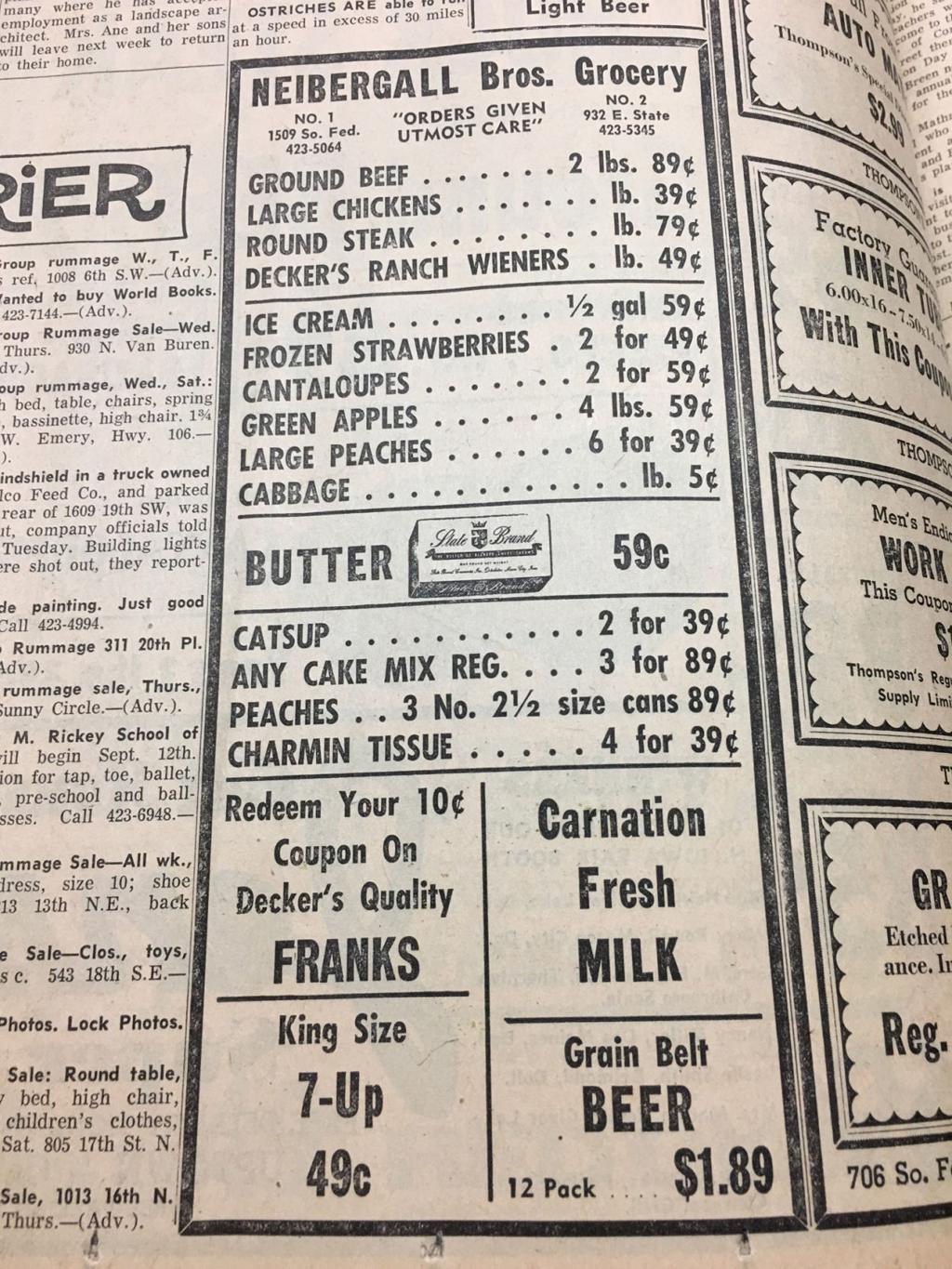 A Blast From The Past North Iowa Advertising From The 1950s To