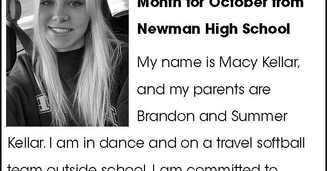 Mason City Noon Rotary Club October Student of the Month