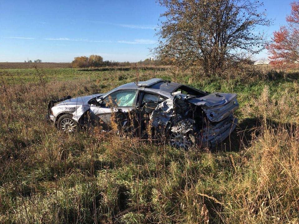 Distracted Driver Crashes Into Stopped Iowa State Patrol Vehicle