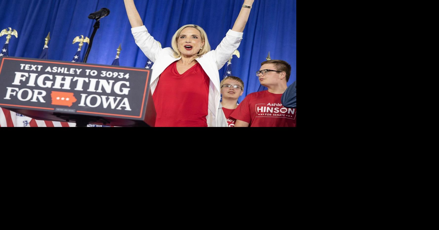 Ashley Hinson stresses affordability, independence from Trump as Senate race tightens
