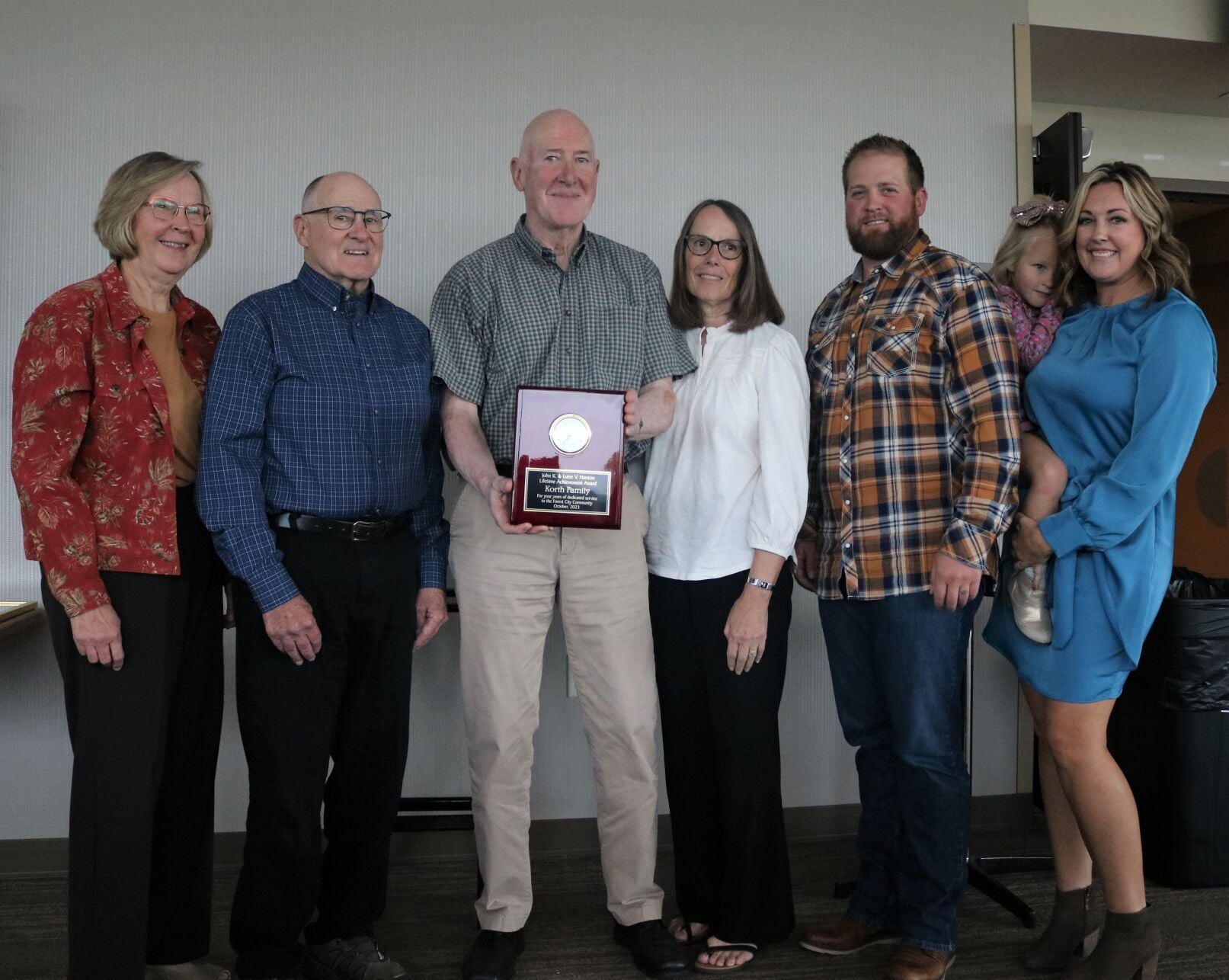The Korth Family received the John K. and Luise V. Hanson Lifetime Achievement Award..JPG