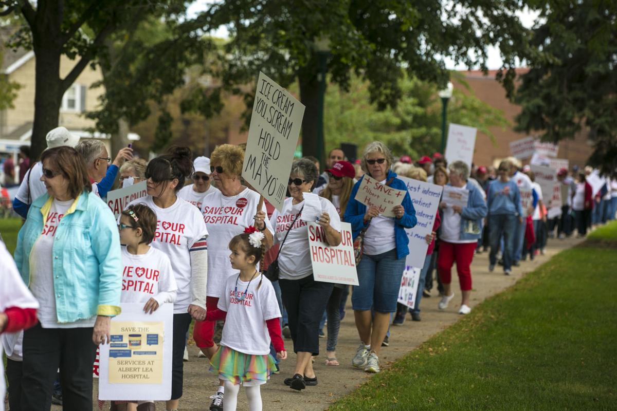 North Iowans Concerned Mayo Coverage Is Too Thin With Albert Lea Albert Lea Rally 1