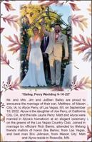 Bailey, Perry Wedding