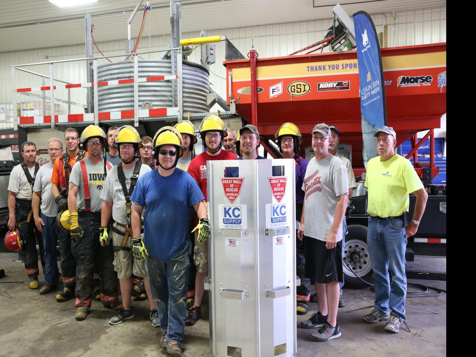 St Ansgar Fire Department Awarded New Grain Safety Tube News Globegazette Com