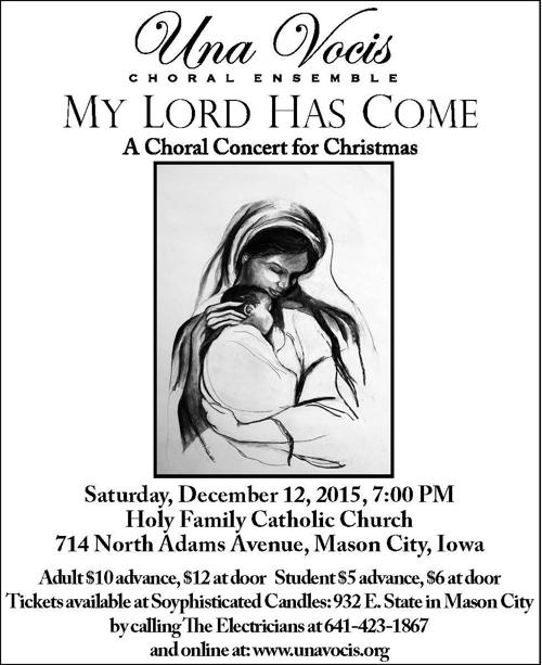 Una Vocis To Perform Christmas Concert December 12 Local Entertainment Globegazette Com