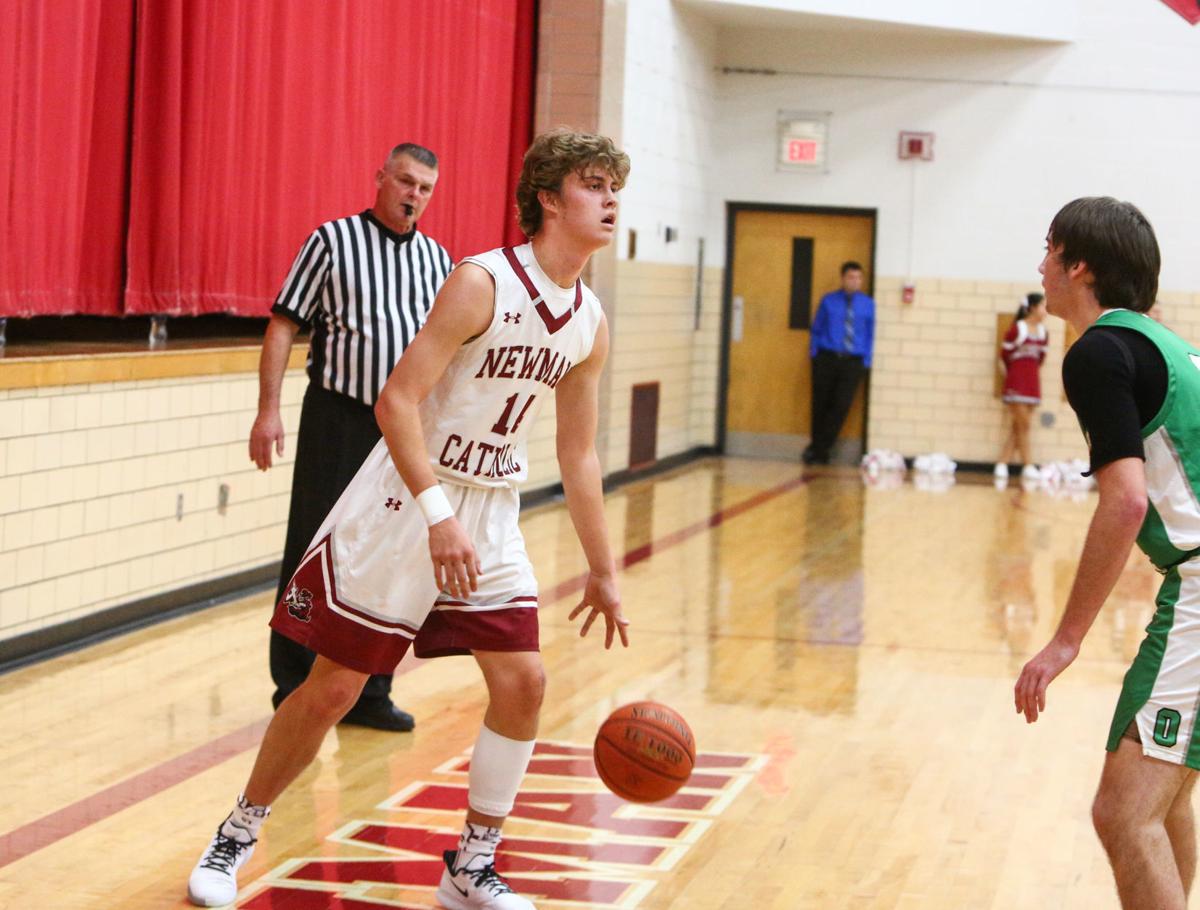 Newman Catholic boys basketball vs Osage