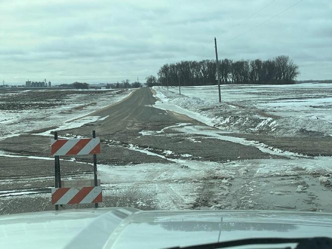 Many roads had to be closed in Hancock County due to excessive rain amidst freezing conditions..jpg