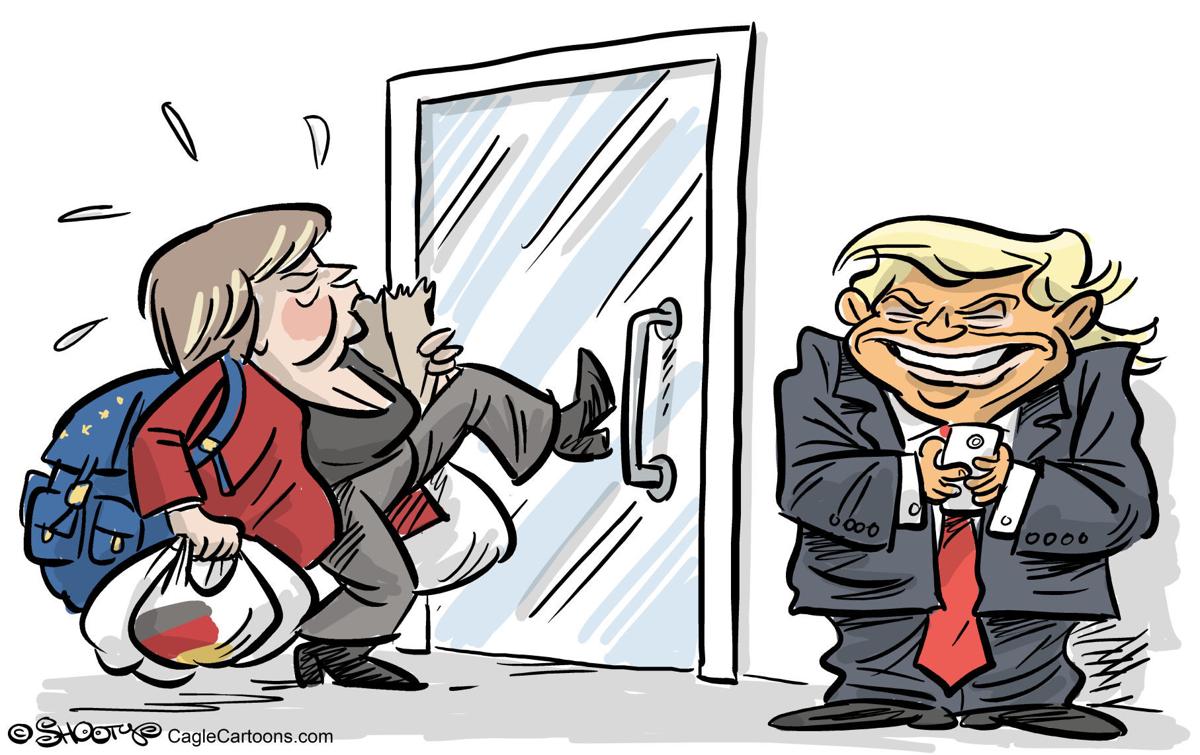 Political cartoons minimum wage rolling back media putin trump