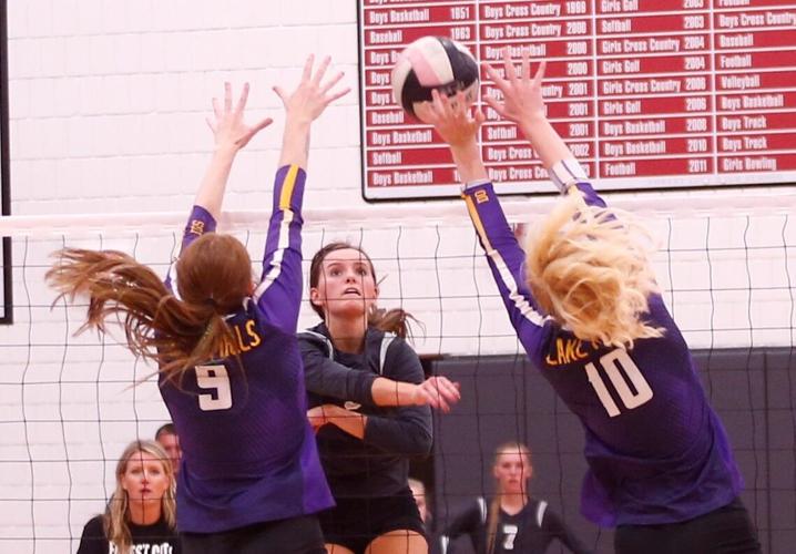 Lake Mills volleyball storms back twice, triumphs over Forest City to