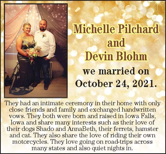 Congratulations Michelle and Devin Blohm