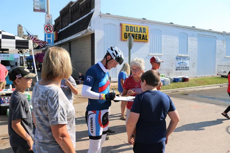A RAGBRAI rider greeted locals in Britt..JPG