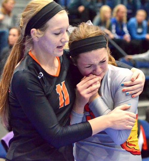 Charles City vs Harlan volleyball