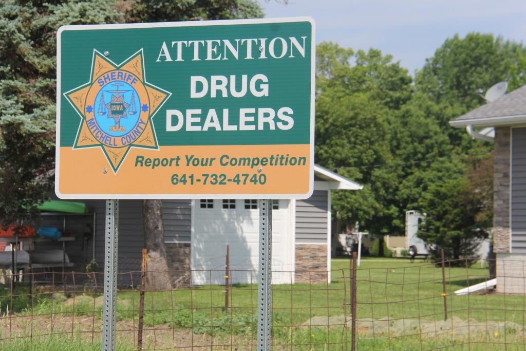 New county sign sends unique message to drug dealers