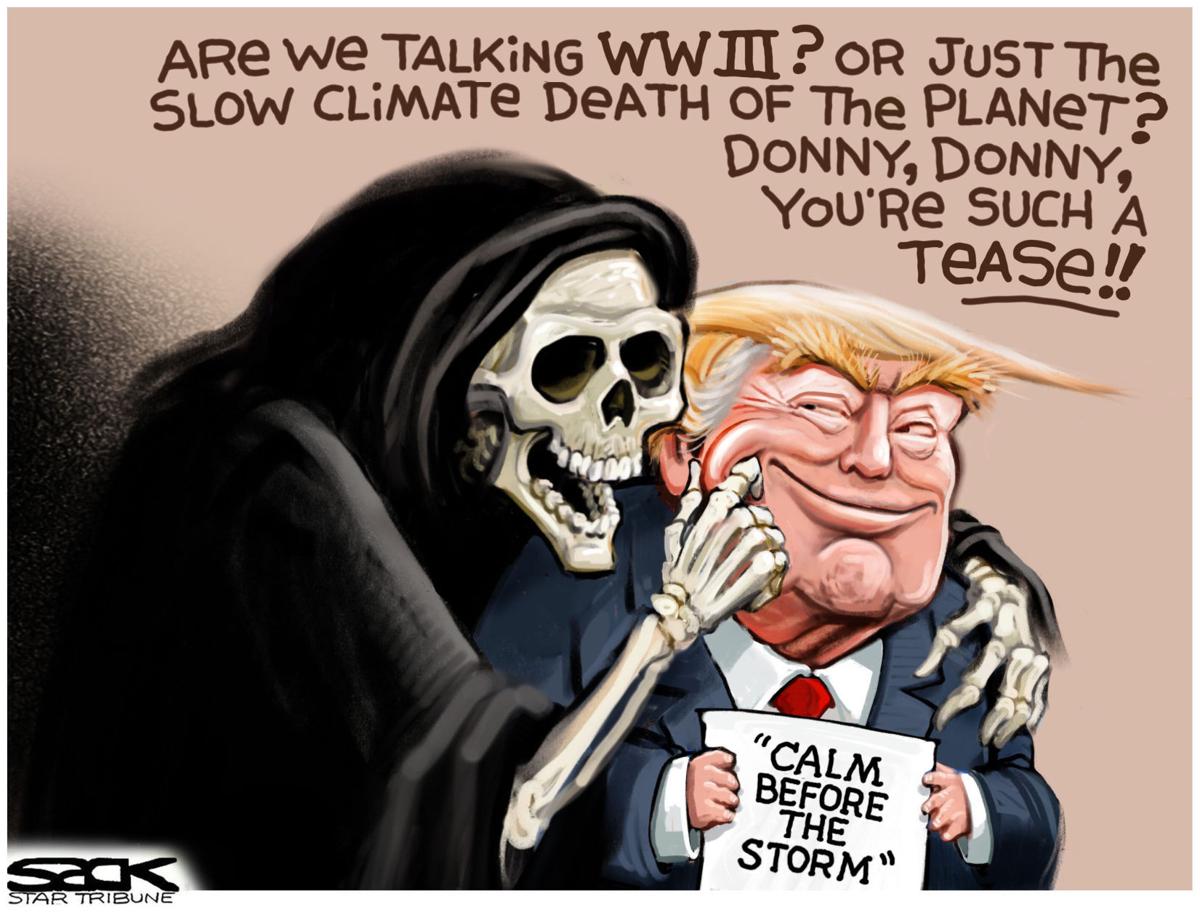 Political cartoons: WWIII, NRA, Vegas, Weinstein, Corker | Columnists | globegazette.com