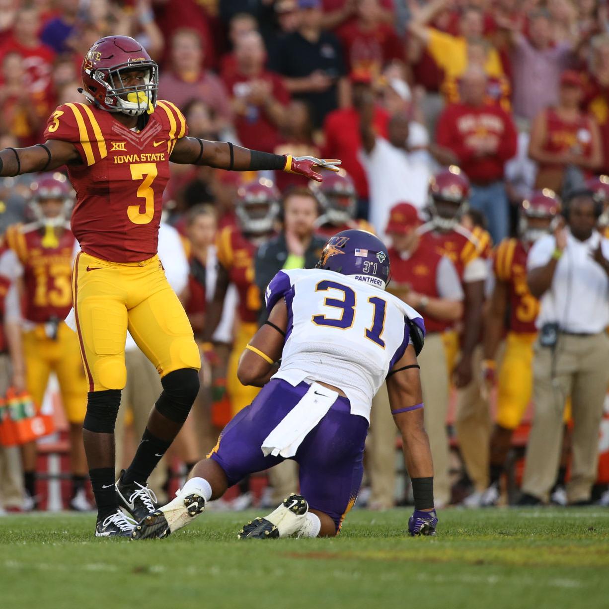 Iowa State S Mike Johnson Happy To Be Back On The Football Field North Iowa College Sports Globegazette Com