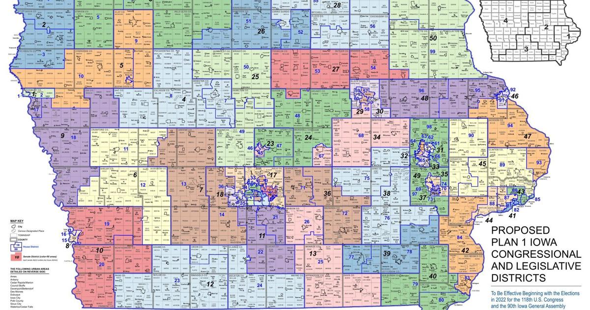 Iowa Rpa Map Iowa redistricting map draws praise, reflects population shift