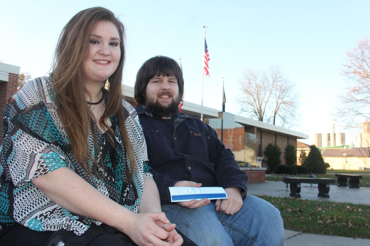 Iowa Strong Britt couple's Tshirts honor fallen officers Mason City