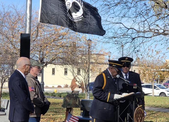 Veterans Day ceremony held in Mason City's Central Park