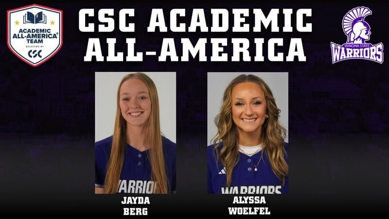 WOELFEL AND BERG EARN CSC ACADEMIC ALL-AMERICA HONORS