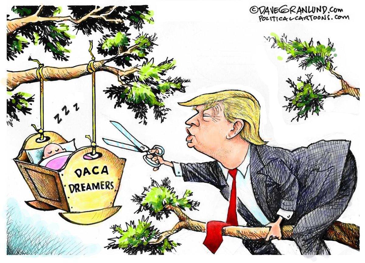 DACA Dreamers and Trump by Dave Granlund, Politicalcartoons.com