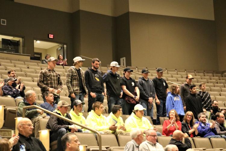 First-year students enrolled in career center programs stand to be recognized..JPG