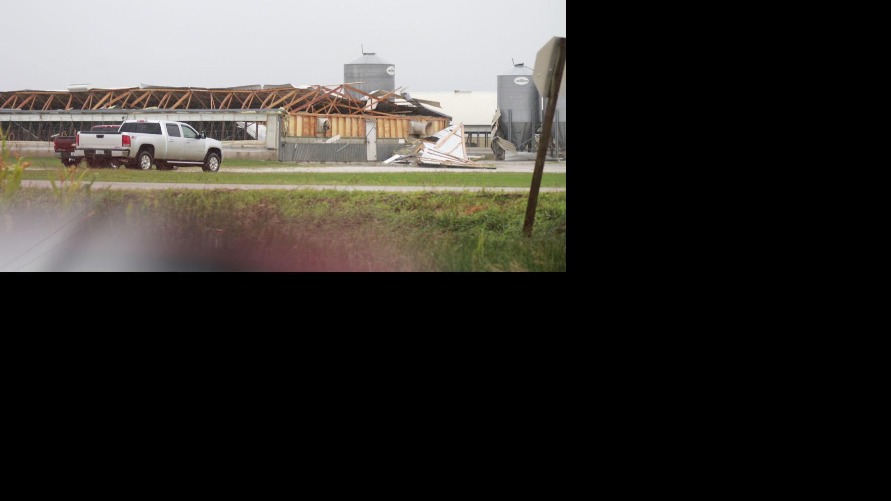 Photos Tornado damage near Algona Mason City & North Iowa