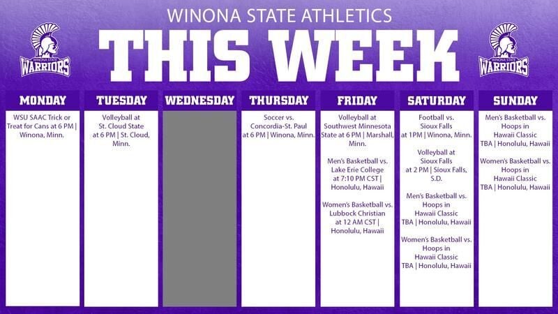 This Week in Warrior Athletics: Oct. 26–Nov. 1