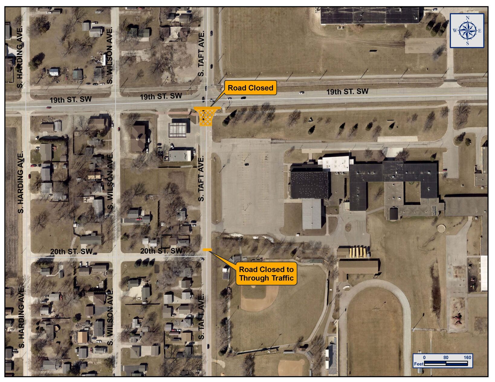 Mason City to close South Taft Street