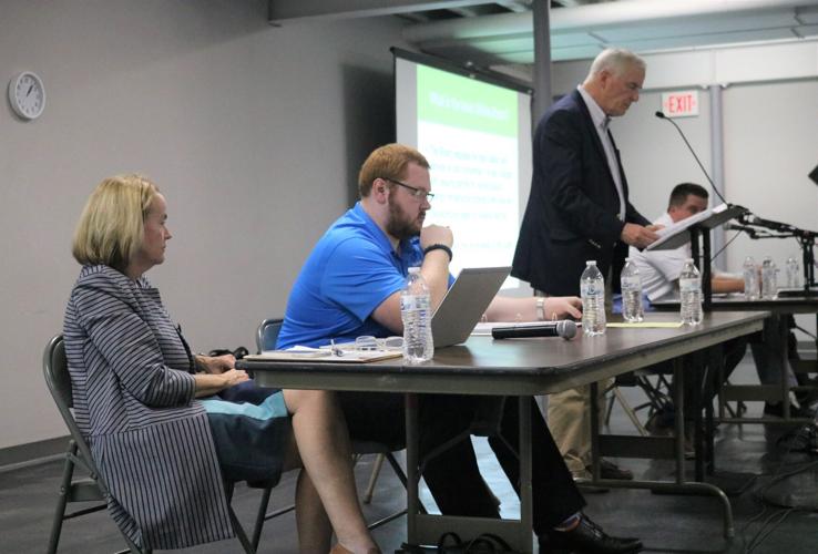 Office of Consumer Advocate and Iowa Utilities Board officials in Garner in 2021.JPG