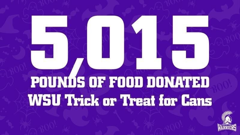 Winona State’s Trick or Treat for Cans Generates Record High